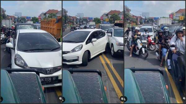 Bali Memanas! Mobil Nekat Hadang Pasukan Lawan Arah, Eh Ada Pelat Merah Ikutan Nakal! Bali Memanas! Mobil Nekat Hadang Pasukan Lawan Arah, Eh Ada Pelat Merah Ikutan Nakal!