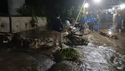 Banjir di Pondok Tirta Mandala Depok Sudah Mulai Surut