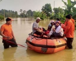 Banjir di Serang Meluas ke Tiga Kecamatan, Ketinggian Air 60 Cm