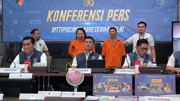 Bareskrim Polri Bongkar Kasus Penipuan SMS BTS Palsu, Tetapkan 2 WN China Tersangka Bareskrim Polri Bongkar Kasus Penipuan SMS BTS Palsu, Tetapkan 2 WN China Tersangka