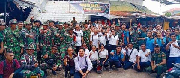 Kolaborasi Bersih-Bersih Pasar Kupang: Mahasiswa, dan TNI Sinergikan Gerakan Kebersihan Kolaborasi Bersih-Bersih Pasar Kupang: Mahasiswa, dan TNI Sinergikan Gerakan Kebersihan