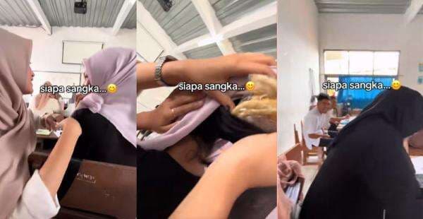 Viral, Siswa SMA Ini Umpetin Gorengan di Dalam Jilbab saat Jam Pelajaran Viral, Siswa SMA Ini Umpetin Gorengan di Dalam Jilbab saat Jam Pelajaran