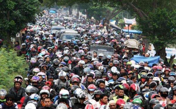 Berbahaya, Pemudik Motor Diminta Tidak Bawa Anak-anak Berbahaya, Pemudik Motor Diminta Tidak Bawa Anak-anak