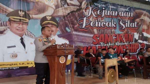 Turnamen Pencak Silat Sragen, Kapolres: Ini Warisan Budaya, Bukan Sekadar Beladiri Turnamen Pencak Silat Sragen, Kapolres: Ini Warisan Budaya, Bukan Sekadar Beladiri