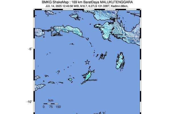 BMKG: Gempa M6,7 di Maluku Tenggara akibat Aktivitas Lempeng Laut Banda BMKG: Gempa M6,7 di Maluku Tenggara akibat Aktivitas Lempeng Laut Banda