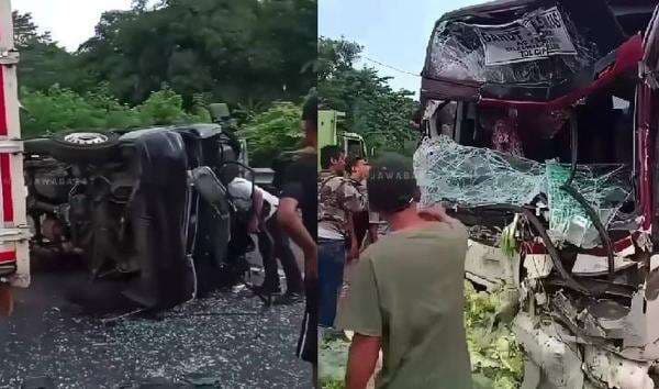 <i>Breaking News</i>! Kecelakaan Beruntun Bus Primajasa di Tol Cipularang KM 85, Libatkan 9 kendaraan <i>Breaking News</i>! Kecelakaan Beruntun Bus Primajasa di Tol Cipularang KM 85, Libatkan 9 kendaraan