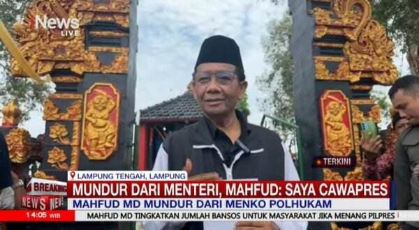 Breaking News, Menkopolhukam Mahfud MD Bakal Mundur dari Kabinet Jokowi dengan Kirim Surat   