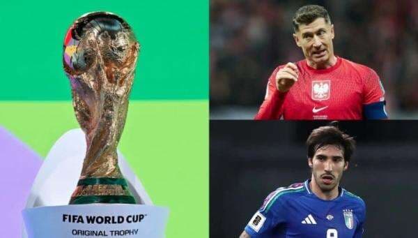 10 Pemain Bintang yang Absen di Piala Dunia 2026: Lewandowski hingga Tonali 10 Pemain Bintang yang Absen di Piala Dunia 2026: Lewandowski hingga Tonali