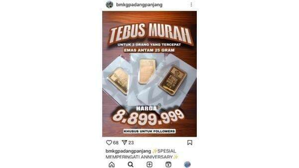 Akun Instagram Resmi BMKG Padang Panjang Diretas, Masyarakat Diimbau Waspada Penipuan Akun Instagram Resmi BMKG Padang Panjang Diretas, Masyarakat Diimbau Waspada Penipuan