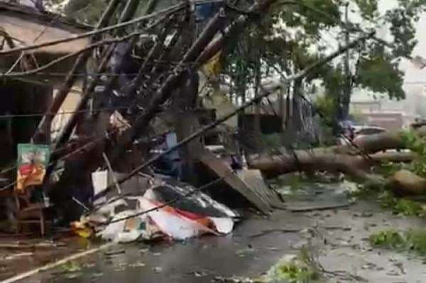 Ngeri! Pohon hingga Tiang Listrik Roboh gegara Hujan Angin di Tangsel Ngeri! Pohon hingga Tiang Listrik Roboh gegara Hujan Angin di Tangsel