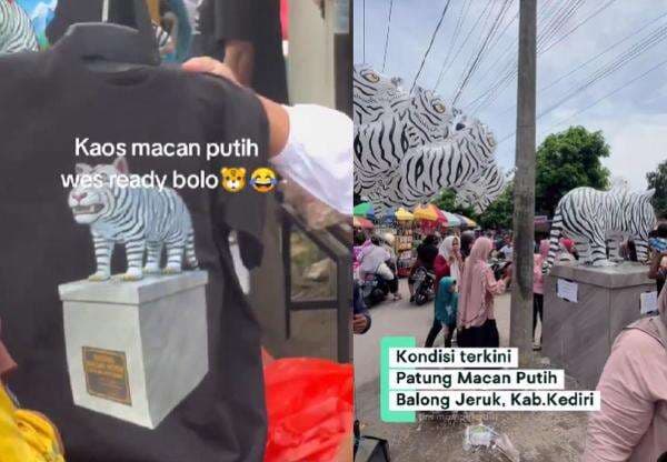 Patung Macan Putih yang Viral di Kediri Kini Jadi Ladang Cuan Patung Macan Putih yang Viral di Kediri Kini Jadi Ladang Cuan
