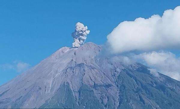 Gunung Semeru Meletus Hari Ini 4 Kali, Kolom Abu Capai 800 Meter Gunung Semeru Meletus Hari Ini 4 Kali, Kolom Abu Capai 800 Meter