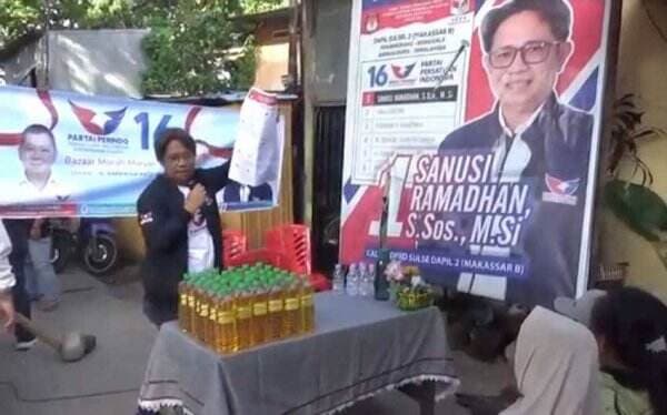 Caleg Partai Perindo Makassar Sosialisasi Pemilu 2024
