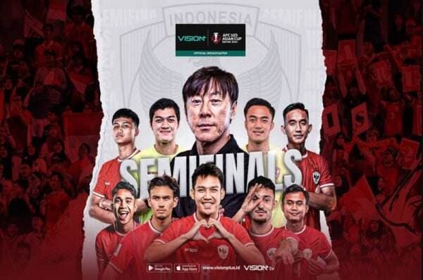 Cara Nonton Timnas Indonesia U-23 vs Uzbekistan U-23 di Vision+