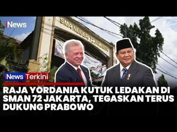 Bertemu Prabowo, Raja Yordania Kutuk Keras Ledakan di SMAN 72 Jakarta Bertemu Prabowo, Raja Yordania Kutuk Keras Ledakan di SMAN 72 Jakarta