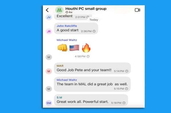 Ceroboh, AS Tak Sengaja Bocorkan Rencana Perang Melawan Houthi kepada Wartawan Ceroboh, AS Tak Sengaja Bocorkan Rencana Perang Melawan Houthi kepada Wartawan