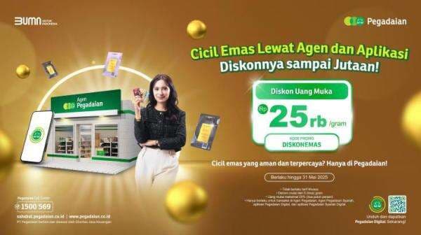Cicil Emas Impian? Pegadaian Kasih Diskon Fantastis! Cicil Emas Impian? Pegadaian Kasih Diskon Fantastis!