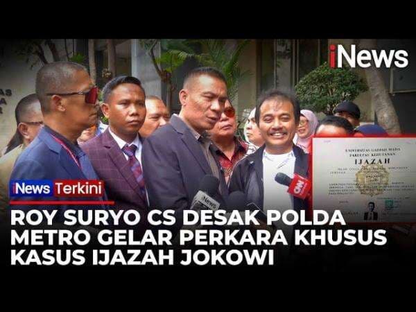 Roy Suryo Cs Desak Polda Metro Jaya Gelar Perkara Khusus Kasus Ijazah Jokowi: Biar Terang Benderang Roy Suryo Cs Desak Polda Metro Jaya Gelar Perkara Khusus Kasus Ijazah Jokowi: Biar Terang Benderang