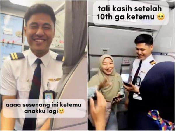 Viral, Momen Haru Ibu Guru Naik Pesawat yang Diterbangkan Mantan Muridnya Viral, Momen Haru Ibu Guru Naik Pesawat yang Diterbangkan Mantan Muridnya