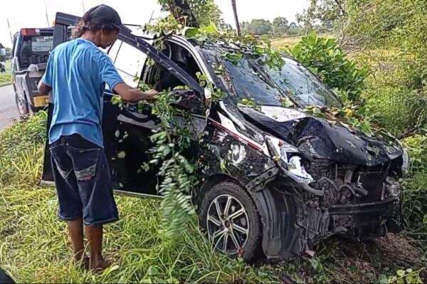 Jorge Mendonca Bek Tengah Madura United Kecelakaan di Suramadu, Mobil Masuk Parit Jorge Mendonca Bek Tengah Madura United Kecelakaan di Suramadu, Mobil Masuk Parit