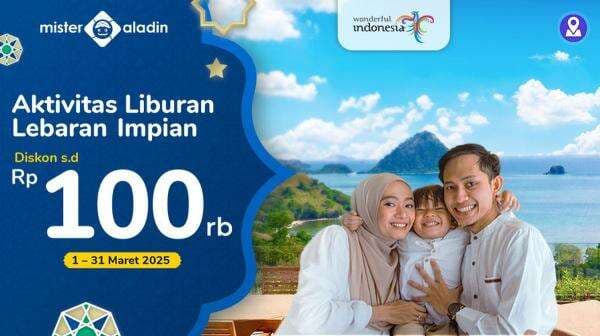 Dapatkan Diskon hingga Rp100.000 untuk Libur Lebaran Makin Seru Dapatkan Diskon hingga Rp100.000 untuk Libur Lebaran Makin Seru