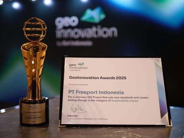 Manfaatkan Teknologi Geospatial, Freeport Indonesia Raih GeoInnovation Award Manfaatkan Teknologi Geospatial, Freeport Indonesia Raih GeoInnovation Award