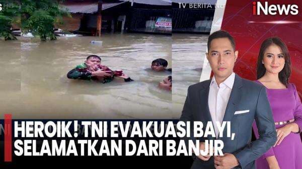 Aksi Heroik TNI Evakuasi Bayi saat Banjir Aceh, 1,5 Ton Bantuan Udara Dikerahkan Aksi Heroik TNI Evakuasi Bayi saat Banjir Aceh, 1,5 Ton Bantuan Udara Dikerahkan