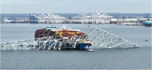 Detik-Detik Ambruknya Jembatan Francis Scott Key, Nahkoda Kapal Kargo Sempat Minta Bantuan Kapal Tunda