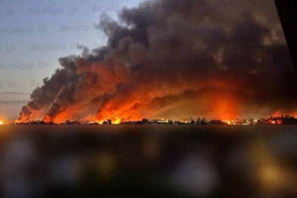 Dihujani Rudal Rusia, Ibu Kota Ukraina Terbakar Hebat Dihujani Rudal Rusia, Ibu Kota Ukraina Terbakar Hebat