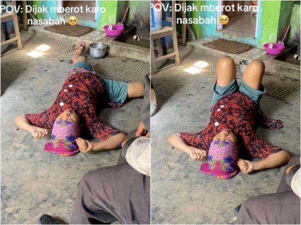 Viral Drama Emak-Emak Ditagih Utang, Akting Kesurupan Sampai Guling-Guling Viral Drama Emak-Emak Ditagih Utang, Akting Kesurupan Sampai Guling-Guling