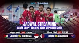 Dukung Garuda Skuad Melawan Yordania di pertandingan AFC U23 Asian Cup, Tonton di RCTI+