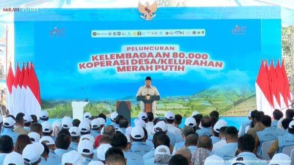 80 Ribu Kopdes Merah Putih Resmi Diluncurkan, Prabowo: 1 Lidi Lemah tapi Ratusan Bisa Perkuat Ekonom 80 Ribu Kopdes Merah Putih Resmi Diluncurkan, Prabowo: 1 Lidi Lemah tapi Ratusan Bisa Perkuat Ekonom