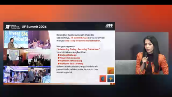 Pemprov DKI Jakarta Tawarkan 40 Proyek Senilai Rp271,3 Triliun di JIF 2026 Pemprov DKI Jakarta Tawarkan 40 Proyek Senilai Rp271,3 Triliun di JIF 2026