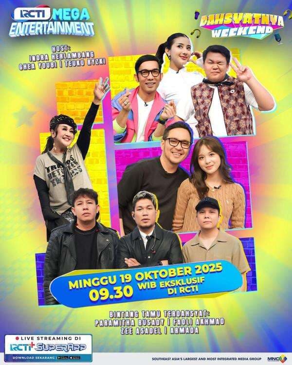 Saksikan Keseruan Dahsyatnya Weekend Bersama Armada, Zee Fadli dan Paramitha Rusady Saksikan Keseruan Dahsyatnya Weekend Bersama Armada, Zee Fadli dan Paramitha Rusady