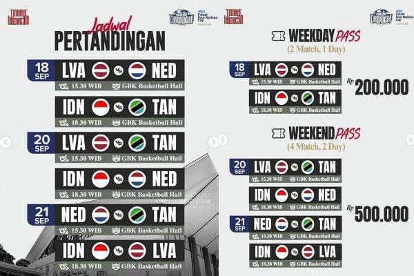 Tiket AQUA Futsal Four Nations Cup 2025 Dijual, Dukung Langsung Timnas Futsal Indonesia! Tiket AQUA Futsal Four Nations Cup 2025 Dijual, Dukung Langsung Timnas Futsal Indonesia!