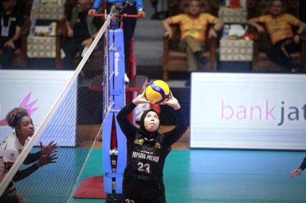Pertahanan Solid, Popsivo Polwan Amankan Kemenangan atas Yogya Falcons Pertahanan Solid, Popsivo Polwan Amankan Kemenangan atas Yogya Falcons