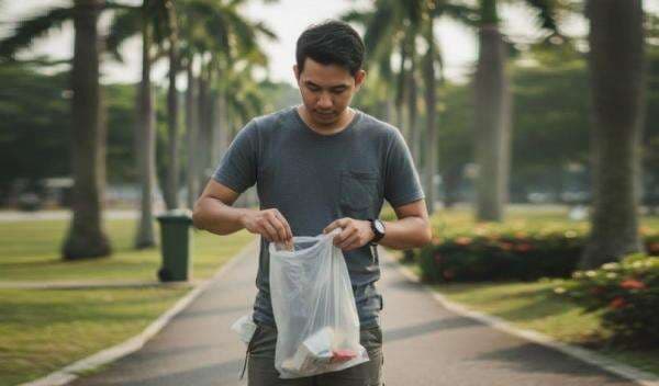 Takut Didenda, Warga Malaysia Punya Kebiasaan Baru Bawa Kantong Sampah Sendiri atau Buang di Saku Takut Didenda, Warga Malaysia Punya Kebiasaan Baru Bawa Kantong Sampah Sendiri atau Buang di Saku