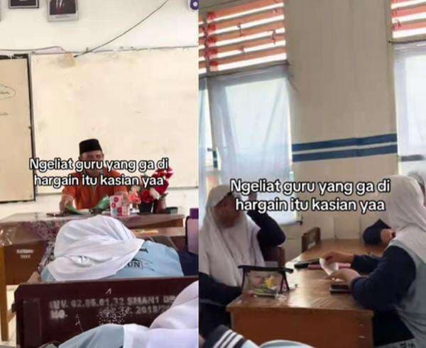 Viral Guru Mengajar Siswa Tidur hingga Main, Netizen: Beliau Tersenyum tapi Terluka Viral Guru Mengajar Siswa Tidur hingga Main, Netizen: Beliau Tersenyum tapi Terluka