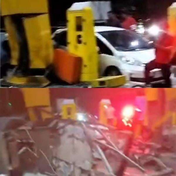 Ngeri! Diduga Truk alami Rem Blong, Kendaraan Tabrak Gerbang Tol Ciawi hingga Porak-poranda Ngeri! Diduga Truk alami Rem Blong, Kendaraan Tabrak Gerbang Tol Ciawi hingga Porak-poranda