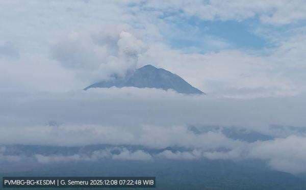 Gunung Semeru Meletus Semburkan Kolom Abu Setinggi 900 Meter dari Puncak Gunung Semeru Meletus Semburkan Kolom Abu Setinggi 900 Meter dari Puncak