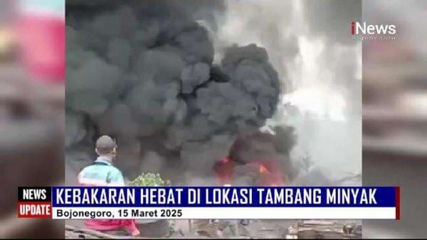 Kebakaran Hebat Melalap Lokasi Tambang Minyak di Kedewan Bojonegoro Kebakaran Hebat Melalap Lokasi Tambang Minyak di Kedewan Bojonegoro