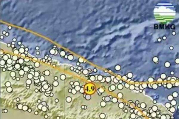 Gempa Hari Ini Magnitudo 4,9 Guncang Keerom Papua Gempa Hari Ini Magnitudo 4,9 Guncang Keerom Papua