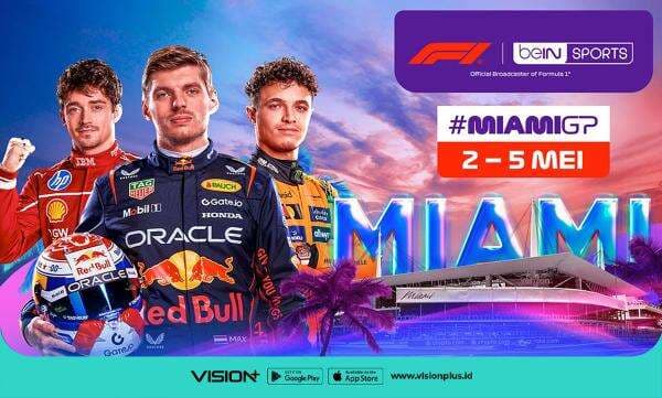 Klik di Sini! Link Live Streaming F1 GP Miami 2025 di Vision+ Klik di Sini! Link Live Streaming F1 GP Miami 2025 di Vision+