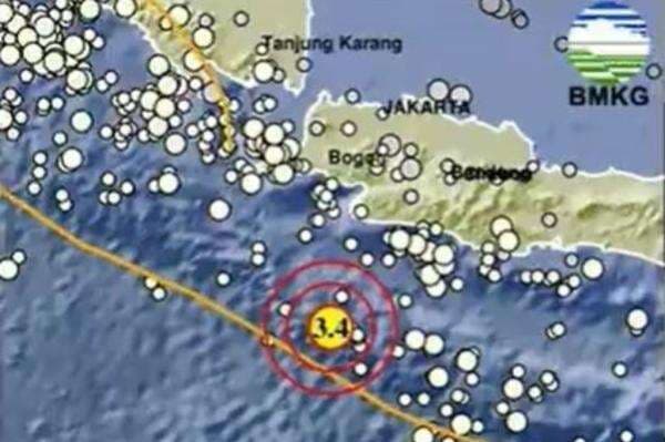 Gempa Hari Ini Magnitudo 3,4 Guncang Sukabumi Jabar Gempa Hari Ini Magnitudo 3,4 Guncang Sukabumi Jabar
