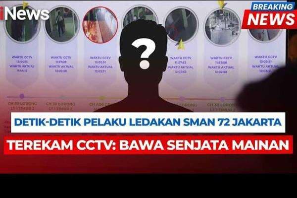 Terekam CCTV! Detik-Detik Pelaku Ledakan SMAN 72 Jakarta Bawa Tas Merah Misterius Terekam CCTV! Detik-Detik Pelaku Ledakan SMAN 72 Jakarta Bawa Tas Merah Misterius