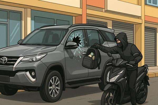 Pecah Kaca Mobil di Cot Girek, Uang Rp380 Juta Raib Digondol Maling Pecah Kaca Mobil di Cot Girek, Uang Rp380 Juta Raib Digondol Maling