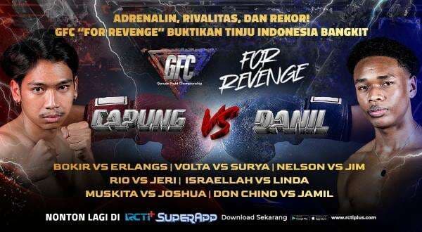 Garuda Fight Championship For Revenge Pecahkan Rekor! Lebih dari 13.000 Penonton Padati RCTI+ SuperApp Garuda Fight Championship For Revenge Pecahkan Rekor! Lebih dari 13.000 Penonton Padati RCTI+ SuperApp