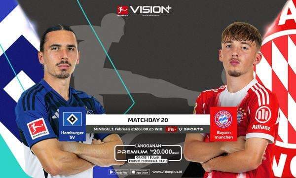 Jadwal dan Link Live Streaming Hamburg SV vs Bayern Munich di Bundesliga 2025-2026 Jadwal dan Link Live Streaming Hamburg SV vs Bayern Munich di Bundesliga 2025-2026
