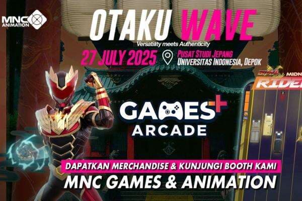 GAMES+ Arcade Hadir di Event Otaku Wave (Pesta Budaya Jepang) - Minggu, 27 Juli 2025 di Univ Indonesia GAMES+ Arcade Hadir di Event Otaku Wave (Pesta Budaya Jepang) - Minggu, 27 Juli 2025 di Univ Indonesia