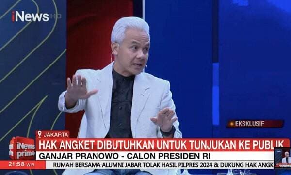 Ganjar Pranowo: Hak Angket Tunjukkan ke Publik Apa yang Sebenarnya Terjadi